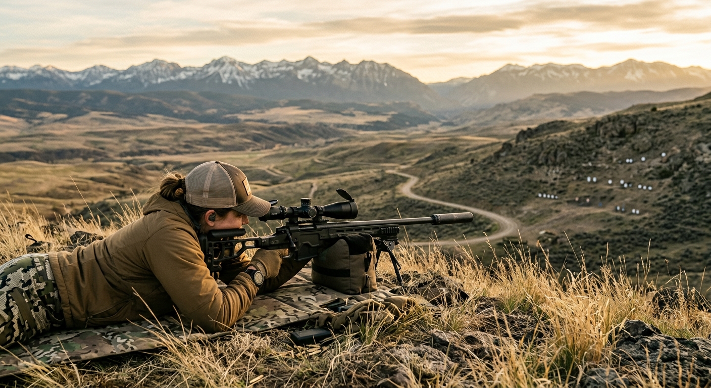 Precision rifle system components in the field