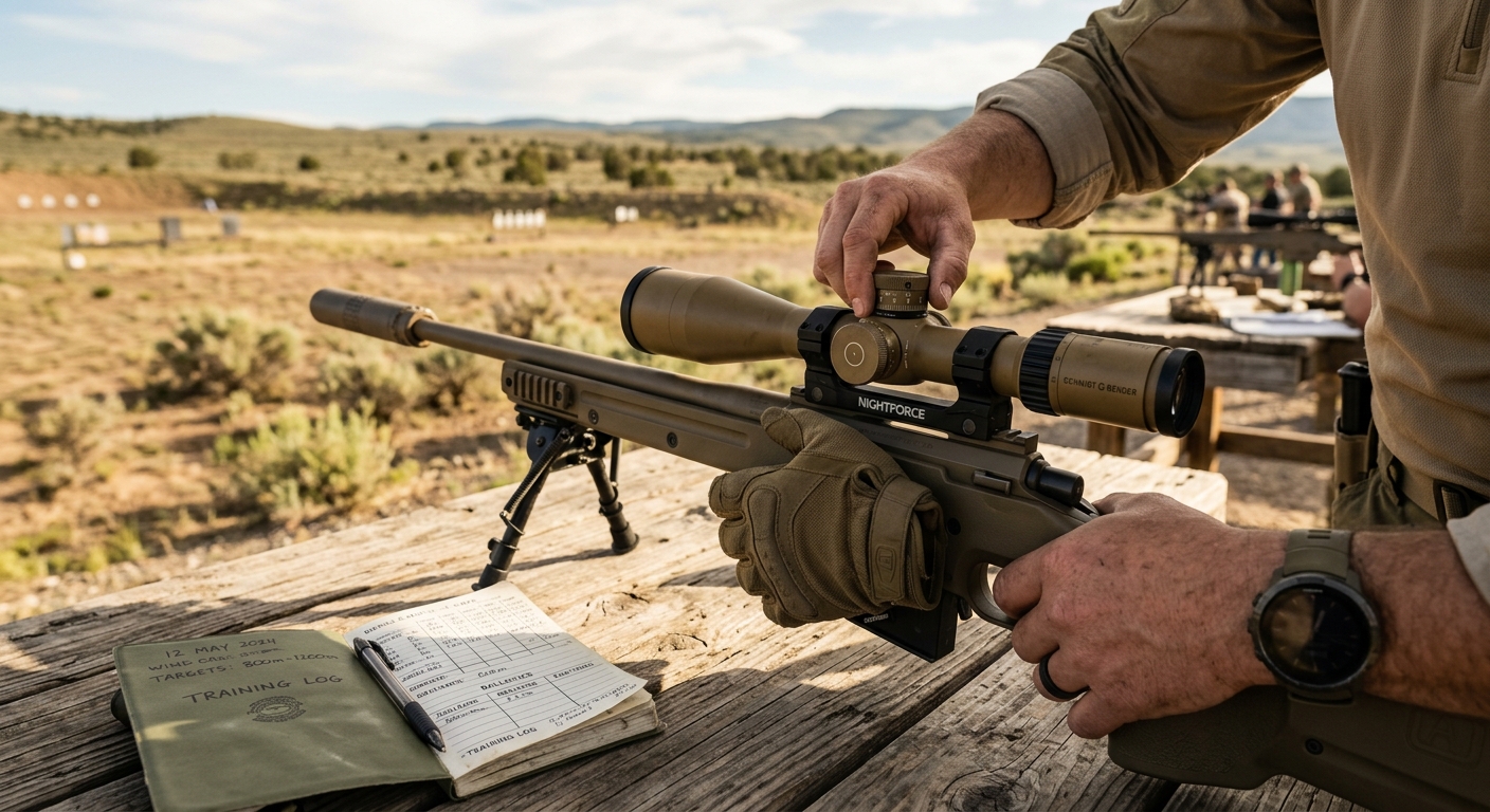 Tripod and scope adjustment at the range
